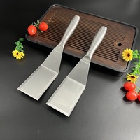 Spatule à gâteau en acier inoxydable épaissi pour poisson, Jianbing, Shaobing, pizza, yaourt fouetté, grillades Teppanyaki – Idéale pour la vente ambulante