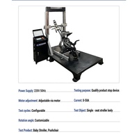 Machine d'essai conforme aux normes pour le mécanisme de direction des poussettes, destinée aux tests de performance de fatigue à long terme du guidon