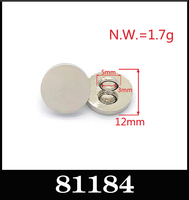 Grand bouton pression personnalisé en métal doré, rose, perle, champignon, pour coudre