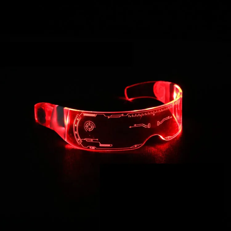 Gafas luminosas LED para Halloween, Cosplay, club nocturno, Bar, gafas coloridas para mujeres y hombres