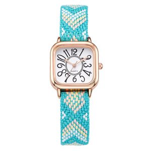 Nouvelle montre pour femme avec bracelet tissé, montre à quartz élégante - Product Image 6