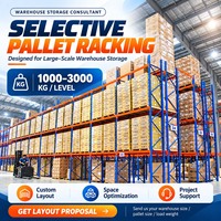 Étagères à palettes en acier conventionnelles robustes pour les grands entrepôts industriels