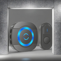 Sonnette sans fil intelligente Wi-Fi 433 MHz avec réglage du volume sur 5 niveaux, en ABS, étanche, portée de 300 m, installation facile, US EU AU