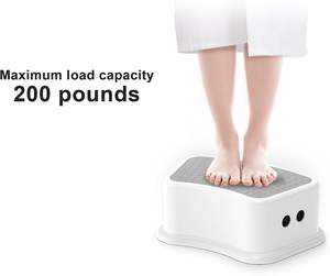 Taburete Antideslizante Apilable de Plástico para Niños, Bebés y Niños Pequeños, para Cocina, Baño, Inodoro, Taburete Bajo para el Aprendizaje del Uso del Inodoro - Product Image 2