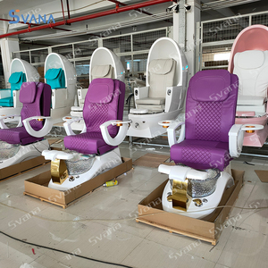 Chaise de pédicure électrique professionnelle ergonomique avec bain de pieds pour spa et salon - Product Image 5