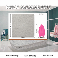 Nouveauté 2024 : Tapis de repassage portables en laine écologiques, les plus vendus, pour armoire, cuisine, salle de bain – Outils et sacs