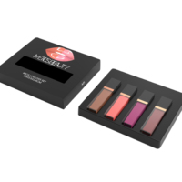 Boîte d'emballage d'ensemble de rouge à lèvres coloré avec logo personnalisé pour produits cosmétiques