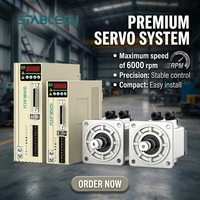 Moteur servo AC à couple élevé et positionnement précis 220V, 400W, 1,27Nm pour machine de fraisage CNC