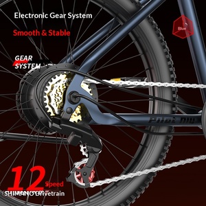 Bicicleta Eléctrica de Montaña Sport F28 de 26 Pulgadas, 48V, Motor Central, Asistencia Eléctrica, Todoterreno, Alta Potencia, con Frenos de Disco - Product Image 3