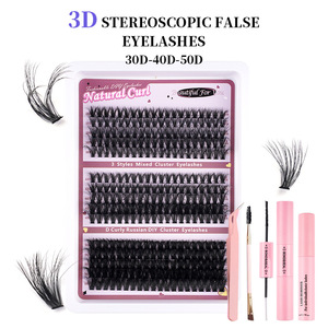 300-cluster D-curl False Eyelash Set Natural Curled Voluminous Lash <strong>Bundle</strong> Voluminous &amp; Long Waterproof Long-lasting - Product Image 6