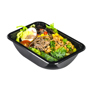 Groothandel Afhaalvoedsel Cpet Tray Ovable Wegwerp Voedselverpakking Trays Luchtvaartmaatschappij Plastic Cpet Bakkerij Salade Container - Product Image 4