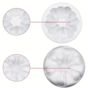 Flower Shape <b>Silicone</b> Cake Mold For DIY Dessert <b>Baking</b> Tools White Oven Safe - Product Image 5