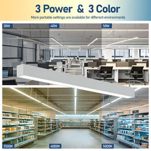 Lampada a Sospensione LED Lineare Collegabile 50/40/35K Selezionabile UL/DLC 24W 30W 32W 40W 50W 60W 70W - Product Image 3