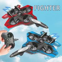 Jouet volant télécommandé en mousse EPP, drone de combat avec lumière, avion RC à quatre axes, hélicoptère, planeur, avion de combat en mousse pour figures acrobatiques