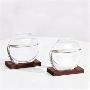 <span class=keywords><strong>Vaso</strong></span> <span class=keywords><strong>in</strong></span> <span class=keywords><strong>Vetro</strong></span> Trasparente Creativo Europeo Rotondo per Coltura Idroponica <span class=keywords><strong>di</strong></span> <span class=keywords><strong>Piante</strong></span> e Fiori per Soggiorno e Ufficio - Product Image 3