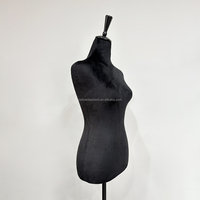 Mannequin de couture demi-corps féminin avec queue, personnalisable en couleur, pour la confection de vêtements et la drapage