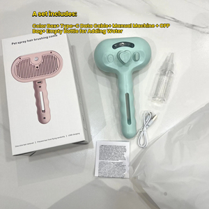 Brosse à épiler pour chien Peigne de toilettage et de soin pour chat Cheveux longs Chien Animal de compagnie Enlève les poils Nettoyage Brosse de bain Fournitures pour chien - Product Image 4