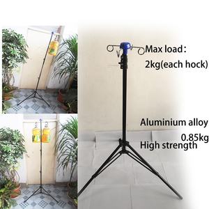 M-IV1 Tiang <span class=keywords><strong>Iv</strong></span> Lipat Tinggi Dapat Diatur, Penyangga Tetes Portabel Di Rumah Sakit - Product Image 6