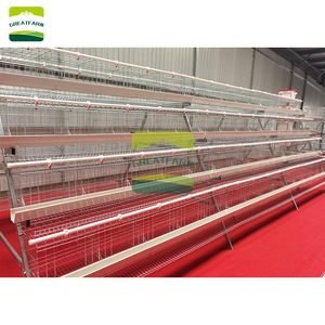Nouvelle cage à <span class=keywords><strong>poules</strong></span> de type A pour batterie d'élevage, galvanisée à chaud, 4 étages, 5 portes, pour 160 oiseaux, avec mangeoire en <span class=keywords><strong>PVC</strong></span> et <span class=keywords><strong>abreuvoir</strong></span> long - Product Image 6