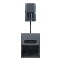 Système de sonorisation mobile : Enceinte large bande 10 pouces et Caisson de basses actif 18 pouces, Combo Line Array Coaxial 2 voies 2 transducteurs pour événements LC10 LC18BA