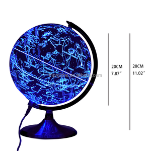 Globe terrestre éducatif espagnol MPR Globe, cadre métallique bleu, diamètre 20 cm - Outil d'apprentissage de la géographie de bureau, cartes détaillées et durables - Product Image 2