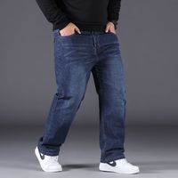 Hip-Hop grande taille Denim pantalon décontracté ample garçons personnalisé Baggy jambe droite jean pantalons décontractés pour hommes mode Streetwear jean