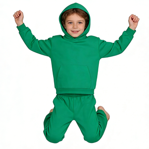 Vente en gros de vêtements pour enfants avec logo personnalisé, ensemble de jogging pour garçons, sweat-shirt + pantalon de survêtement, ensemble de survêtement 2 pièces - Product Image 2