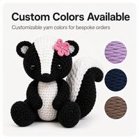 Peluche personnalisée en tricot de raton laveur noir, jouet en peluche doux en tissu, jouet en tricot de raton laveur noir, peluche personnalisée en tricot de chauve-souris violette