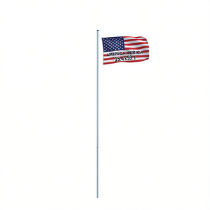 Bandera de Estados Unidos de 35.4x59.1 Pulgadas, Poliéster, Asta de Aluminio, para Uso Promocional - Product Image 1