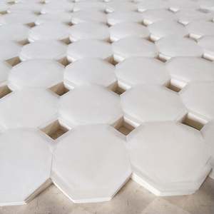 Papier de cuisson octogonal connecté en forme de goutte d'eau, enduit de silicone, à points, vierge, pour pain vapeur, papier sulfurisé pour cuiseur vapeur - Product Image 2