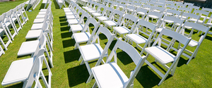 Chaises pliantes de jardin pour événements best-seller qualité supérieure bon marché en plastique blanc résine mariage extérieur événement wimbledon salle à manger pour événements - Product Image 6