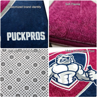 Tapis de vestiaire de hockey personnalisé avec logo, tapis de porte antidérapant pour vestiaire sportif
