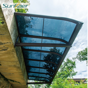 SK-A02 pare-soleil extérieur Étanche En Aluminium Auvent Polycarbonate Auvent Toit En Plastique Pluie Porte <span class=keywords><strong>Couverture</strong></span> - Product Image 5