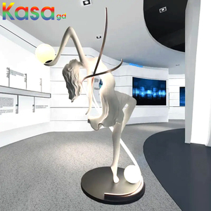 Escultura <span class=keywords><strong>de</strong></span> arte creativo RGB Lámpara <span class=keywords><strong>de</strong></span> pie Iluminación interior Club Hall Maniquíes Lámpara <span class=keywords><strong>de</strong></span> pie femenina Iluminación LED Kasa - Product Image 4