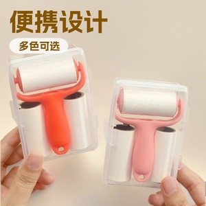 Mini <b>Lint</b> <b>Roller</b> With Sticky <b>Rollers</b> For Clothes Pet Hair Removal Portable Green Color - Product Image 2