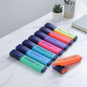 Set di Evidenziatori Permanenti STA in 8 Colori, Penne Multifunzionali con Punta a Scalpello in Fibra per Evidenziare e Sottolineare - Product Image 1