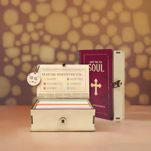 Caja de Versículos Bíblicos <span class=keywords><strong>PANDA</strong></span> con 150 Tarjetas de Oración, Caja de Madera Hecha a Mano, Regalo de Cumpleaños con Mensajes Emocionales, Escrituras Cristianas Inspiradoras - Product Image 4