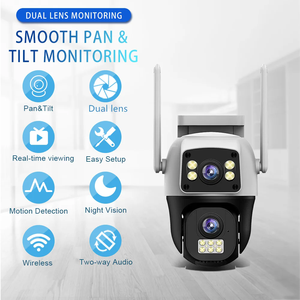 Regis V380 Pro 2K Wifi 4G máy ảnh 4MP <span class=keywords><strong>IP</strong></span> kép ống kính kép an ninh màn hình tự động theo dõi PTZ CCTV giám sát ngoài trời máy ảnh - Product Image 2