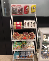 Vente directe en usine, panier en fil métallique bon marché, présentoir à frites, présentoir à Snacks pour le marché