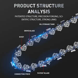 เลื่อยโซ่ยนต์ขนาด 12 นิ้ว 3/8 [45 ข้อ 22 ใบมีด] รุ่น DTWB2-0005 กำลังไฟ 1800 วัตต์ ใช้แบตเตอรี่ วัสดุอัลลอยด์ สำหรับงาน DIY แบบ OEM - Product Image 6
