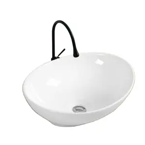 Beliebtes Design Sanitärkeramik Becher-Unterwaschbecken Badezimmer ovales Formunterwaschbecken Keramik Waschbecken Unterbauspüle