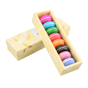 OEM Recycled Paper Drawer Box Food Packaging Box Food Macaron Packaging Custom