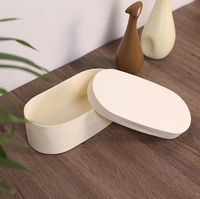 Boîte d'emballage alimentaire biodégradable en bois pour restaurant, traiteur, boulangerie, pâtisserie, gâteau, fromage, charcuterie, sushi, déjeuner