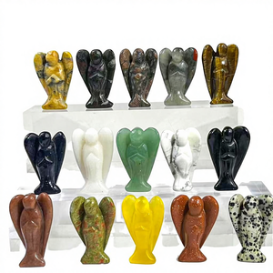 Pierres semi-précieuses en cristal naturel poli en gros, figurine d'ange de 2 pouces, tendance de la mode, marque Chuer, fête des pères, entreprise - Product Image 4