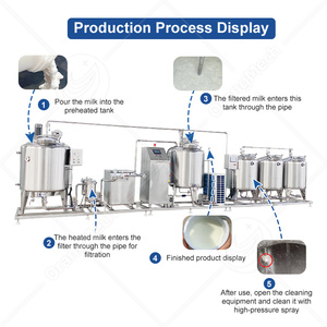 Equipo de Pasteurización de Leche ORME, Máquina Homogeneizadora, Planta de Producción de Yogur de 500 Litros - Product Image 3