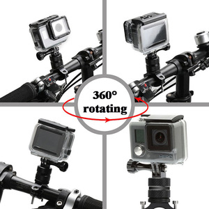 360 Độ Quay Leo Núi Nhôm Xe Đạp Xe Đạp Tay Lái Gắn Kết Cho Hành Động Máy Ảnh GoPro Anh Hùng 12/11/10/9/8/7/6/<span class=keywords><strong>5</strong></span>/4 - Product Image 5