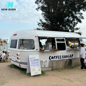 Boulangerie-BBQ-Burger Mobile Food Truck Trailer Durable Fibre de Verre Street <span class=keywords><strong>Camion</strong></span> pour Café Crème Glacée Snack Foods & Chips avec Porche - Product Image 5