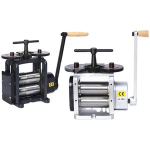 เครื่องรีดโลหะแบบมือหมุนสองลูกกลิ้ง สำหรับทำเครื่องประดับทอง สร้อยข้อมือ แผ่นโลหะ ลวดสี่เหลี่ยม ลวดรูปไข่ - Product Image 4