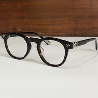 Lunettes optiques de créateurs de haute qualité pour hommes et femmes, style punk CH8087, taille 48-22, montures de lunettes de luxe en acétate et titane pour affaires