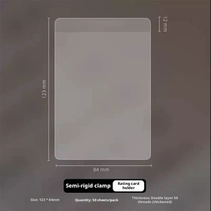 Fundas Protectoras de Plástico Transparente para Tarjetas Coleccionables de Béisbol, Baloncesto y Fútbol Americano, Fundas Semirrígidas para Tarjetas de Clasificación 1 - Product Image 2